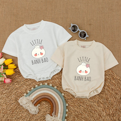 Adorable Dumpling Baby Outfit: Gender Neutral Bodysuit & Romper