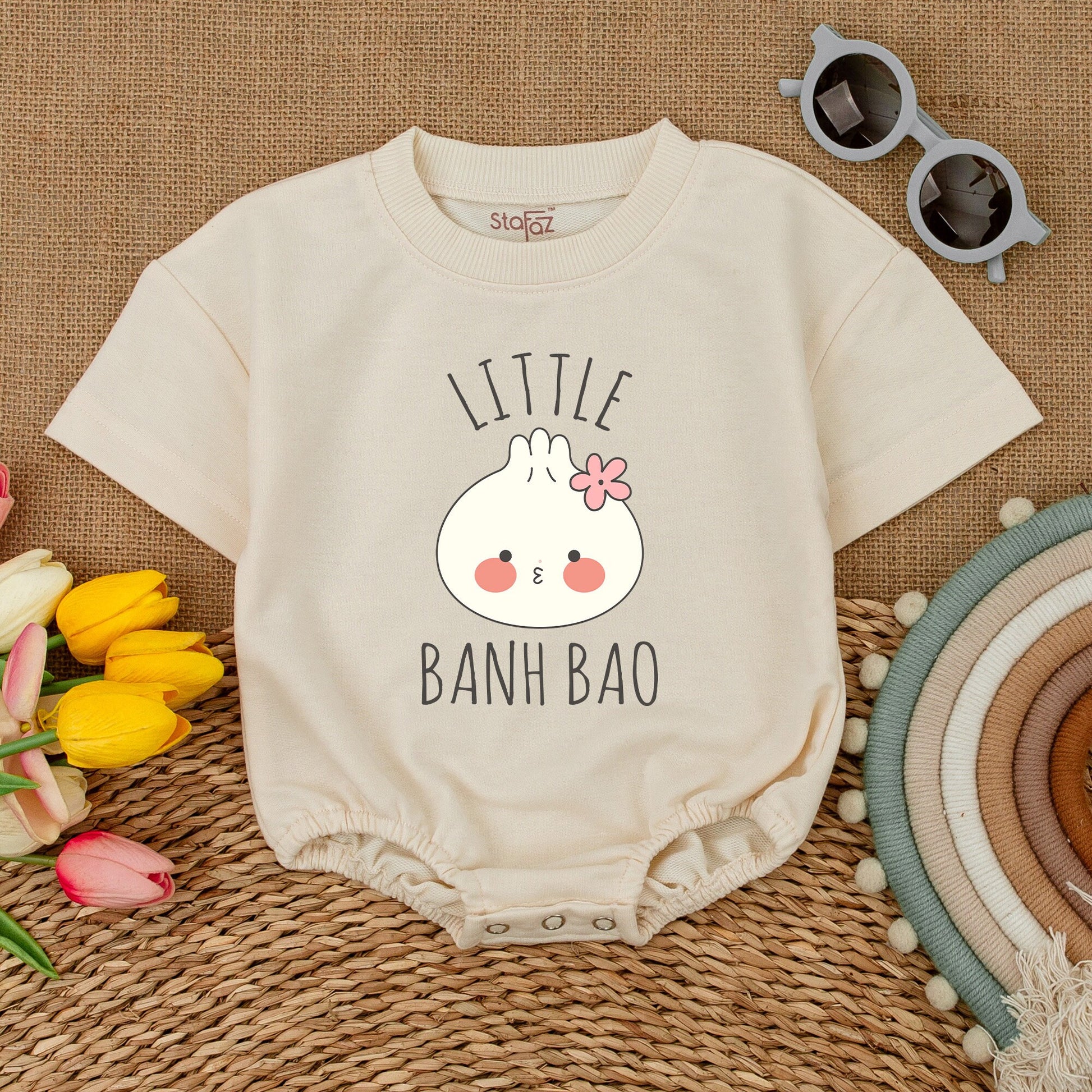 Adorable Dumpling Baby Outfit: Gender Neutral Bodysuit & Romper