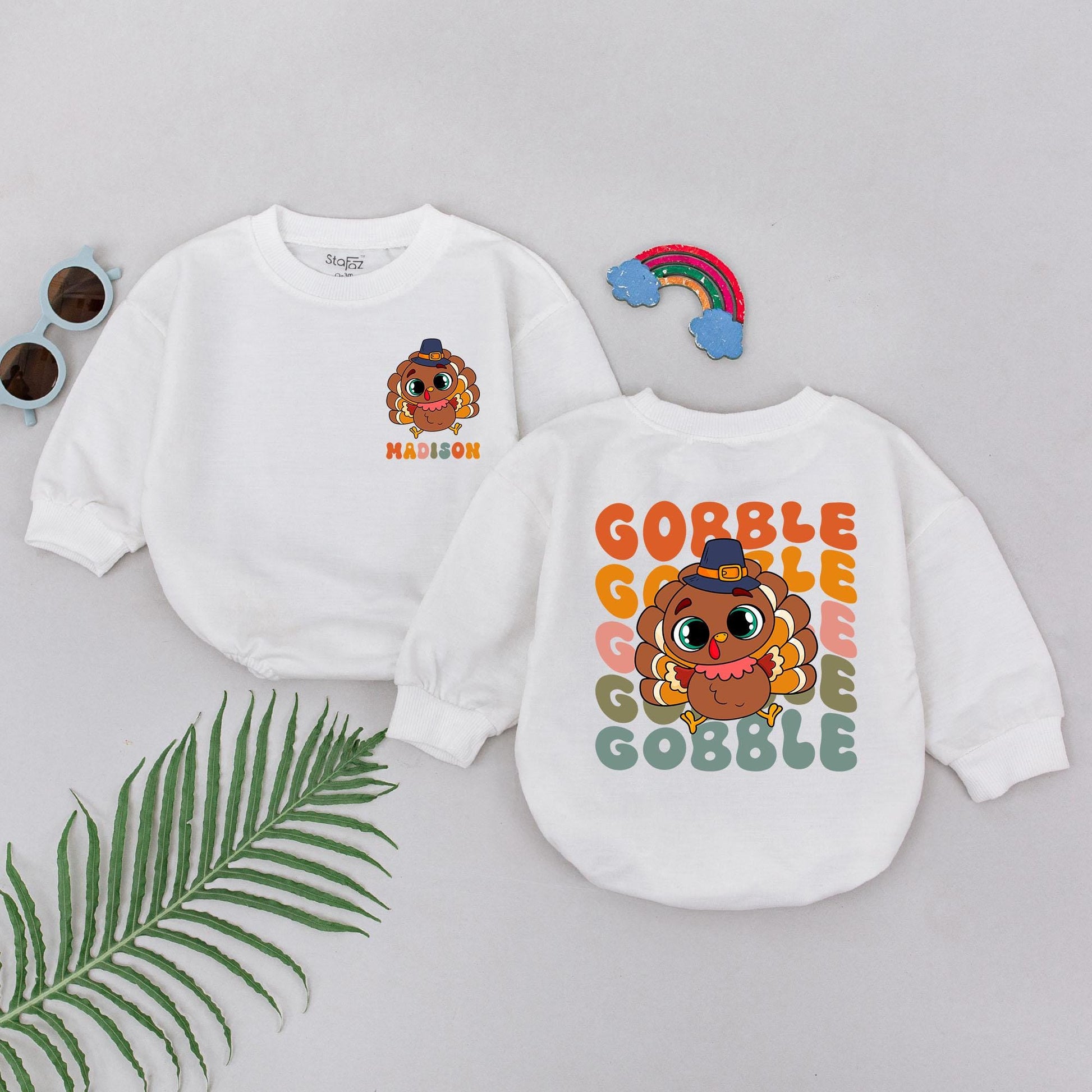 Thanksgiving Romper: Little Turkey Outfit for Baby's First Holiday