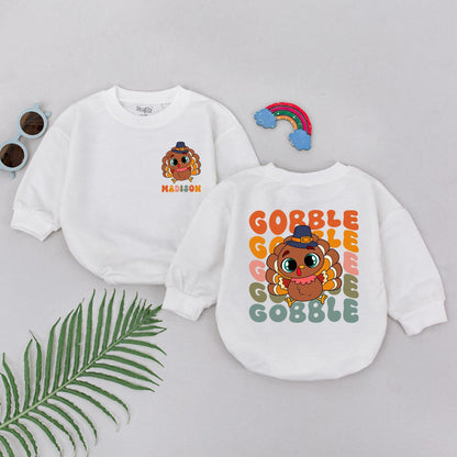 Thanksgiving Romper: Little Turkey Outfit for Baby's First Holiday