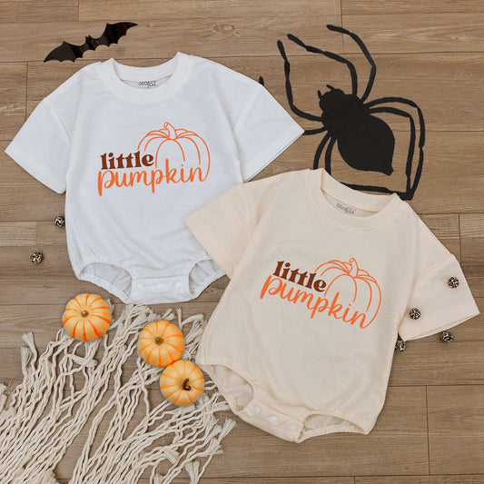 Retro Pumpkin Bodysuit & Romper – Mommy & Me Fall Outfits