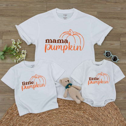 Retro Pumpkin Bodysuit & Romper – Mommy & Me Fall Outfits