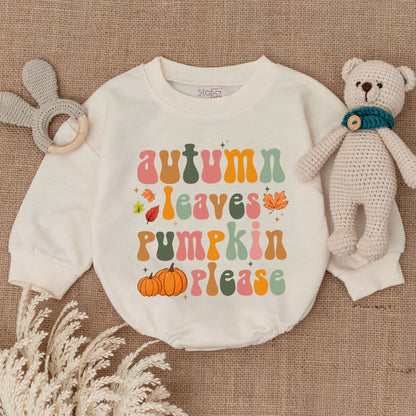 Autumn Pumpkin Baby Outfit - First Fall Bodysuit & Romper
