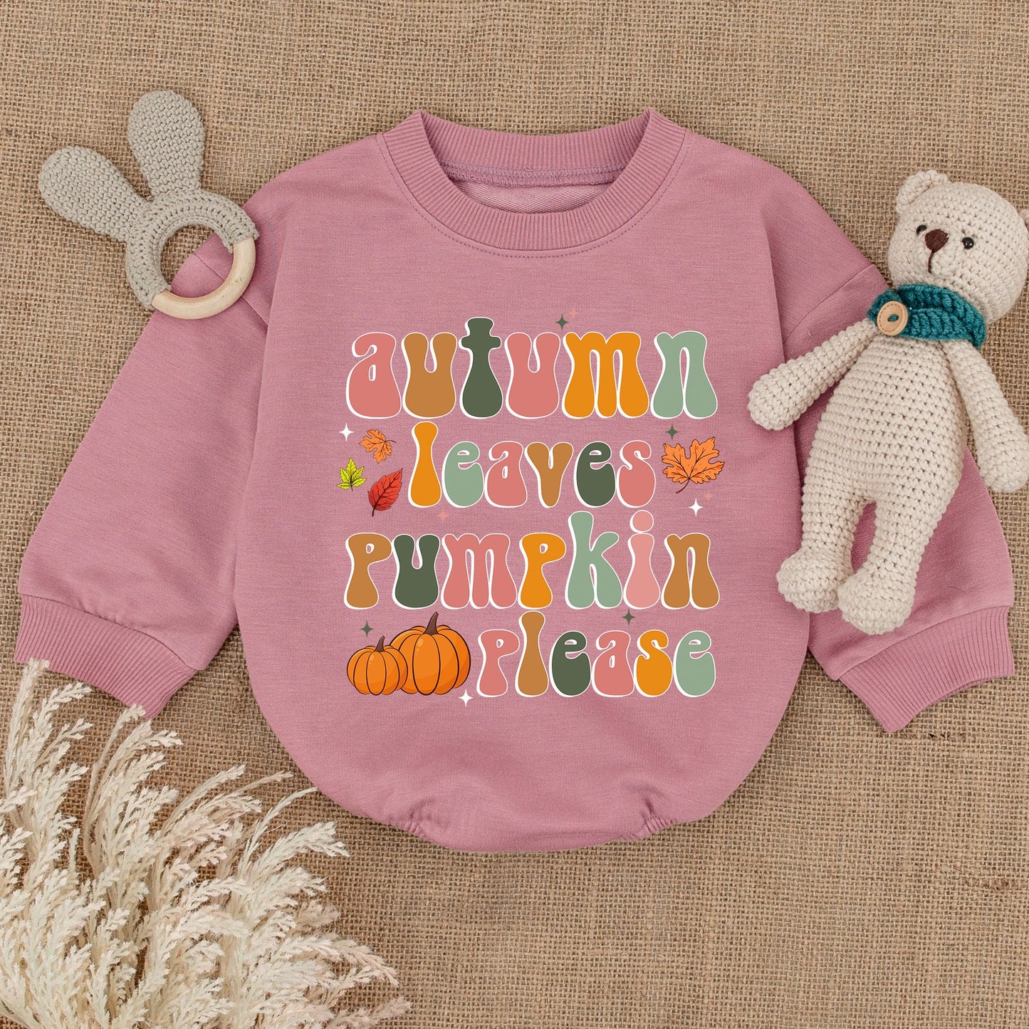 Autumn Pumpkin Baby Outfit - First Fall Bodysuit & Romper