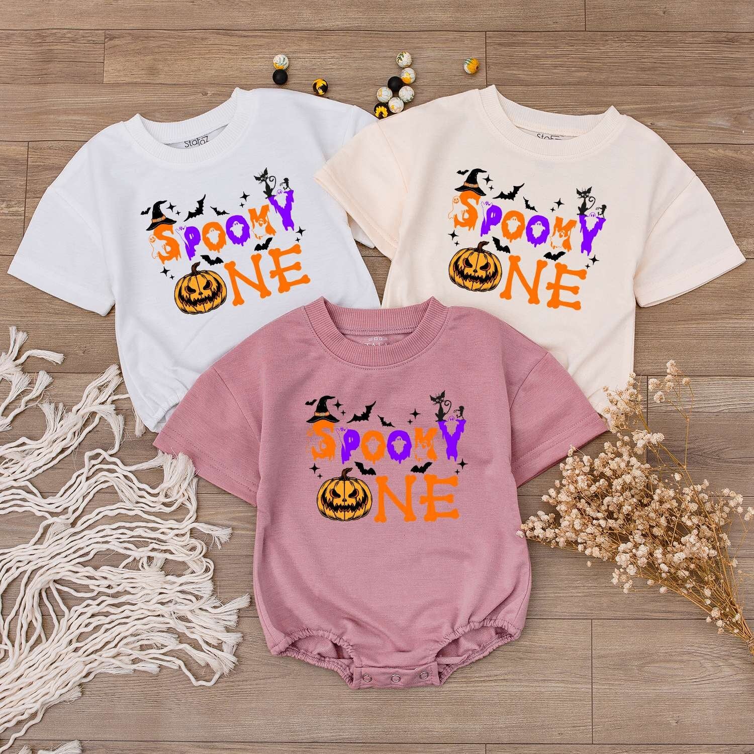 Matching Family Fall Outfits: Spooky Bodysuit & Retro Mommy Shirt