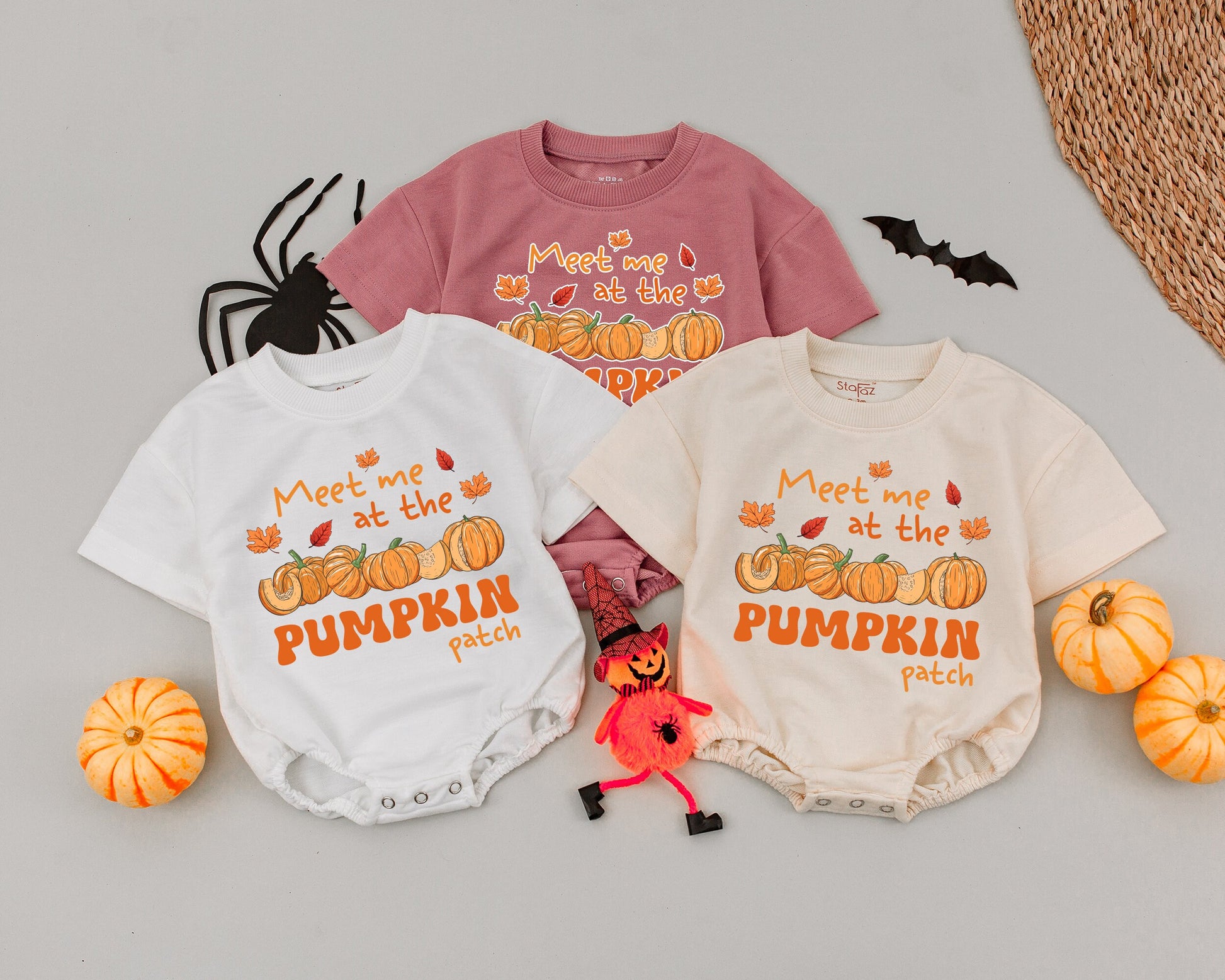 Pumpkin Patch Baby Romper: Halloween Outfit for Boys & Girls