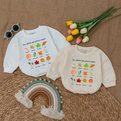 Autumn Retro Baby Romper: Thanksgiving & Fall Bodysuit Gift