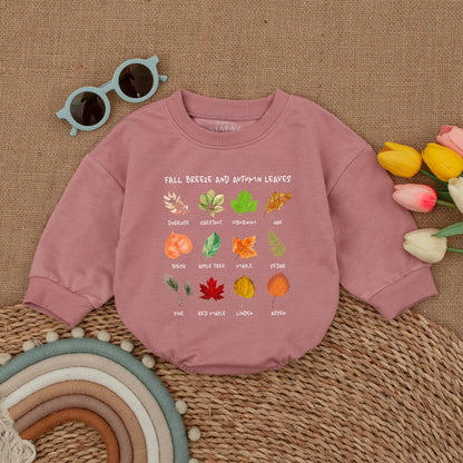 Autumn Retro Baby Romper: Thanksgiving & Fall Bodysuit Gift