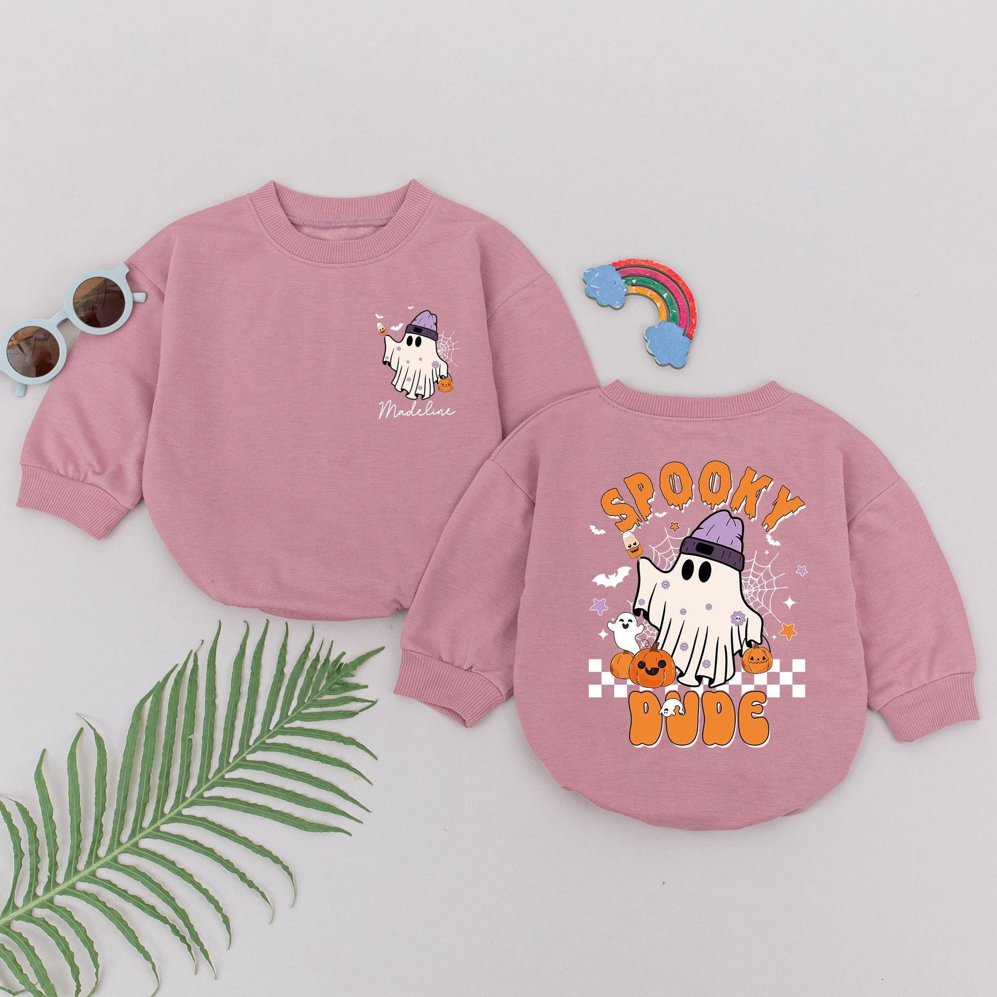 Spooky Dude Romper: First Birthday & Baby Shower Halloween Gift