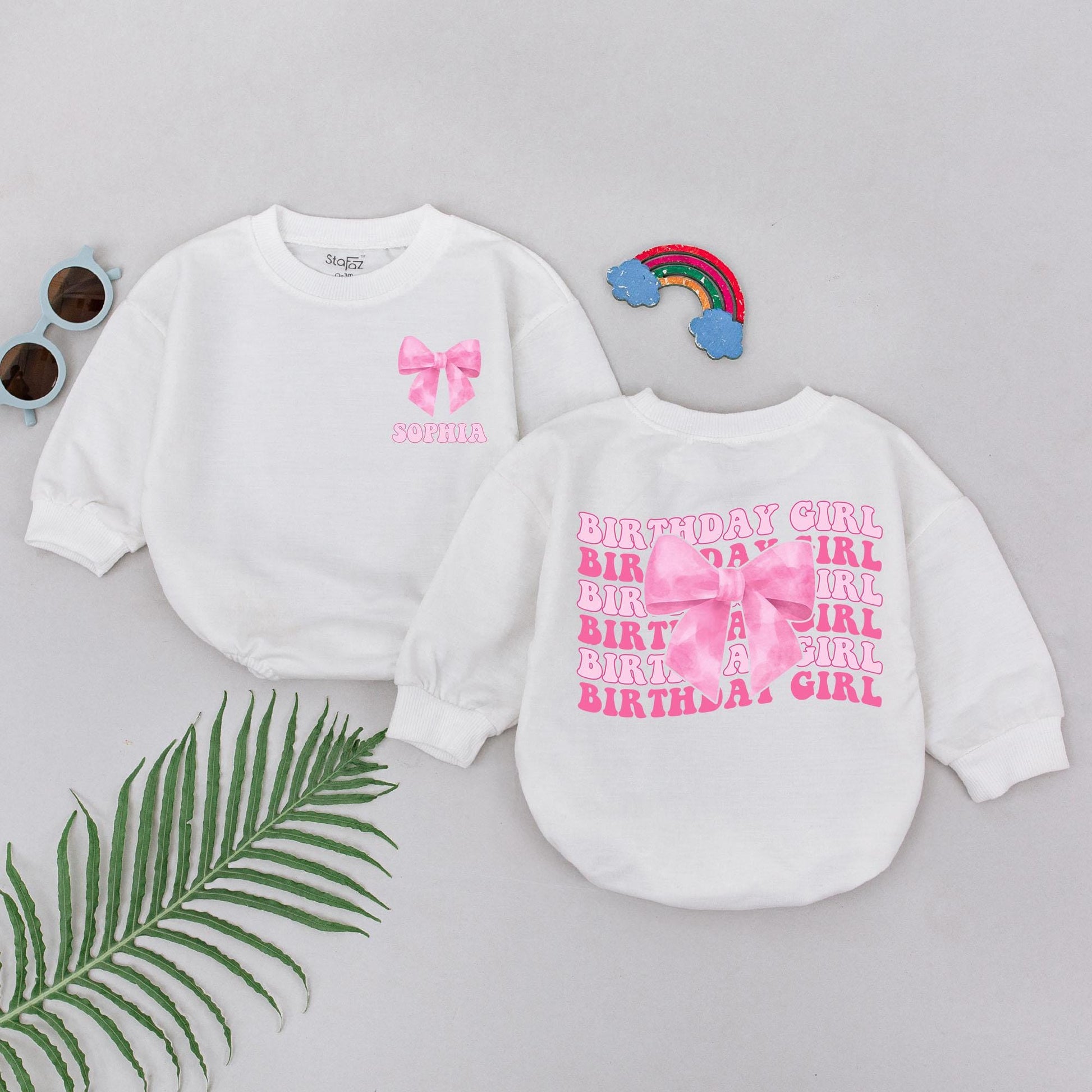 First Birthday Girl Romper, Personalized Halloween Baby Bodysuit