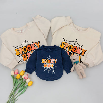 Halloween Family Matching Outfits: Cute Sweaters & Shirts Set