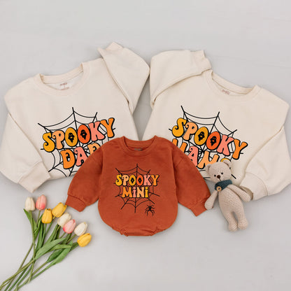 Halloween Family Matching Outfits: Cute Sweaters & Shirts Set