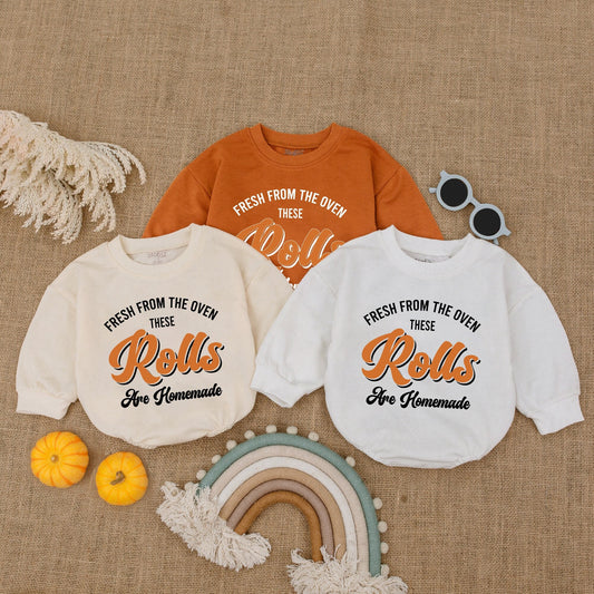 Thanksgiving Pumpkin Baby Romper, Fall Outfit for Baby Girl/Boy  