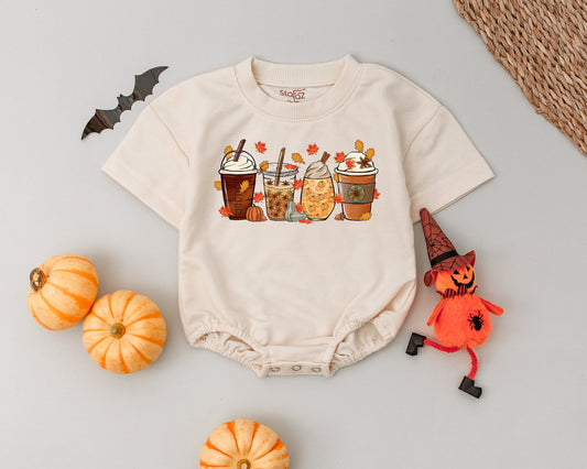 Pumpkin Spice Baby Romper: Cozy Fall Outfit for Boys & Girls