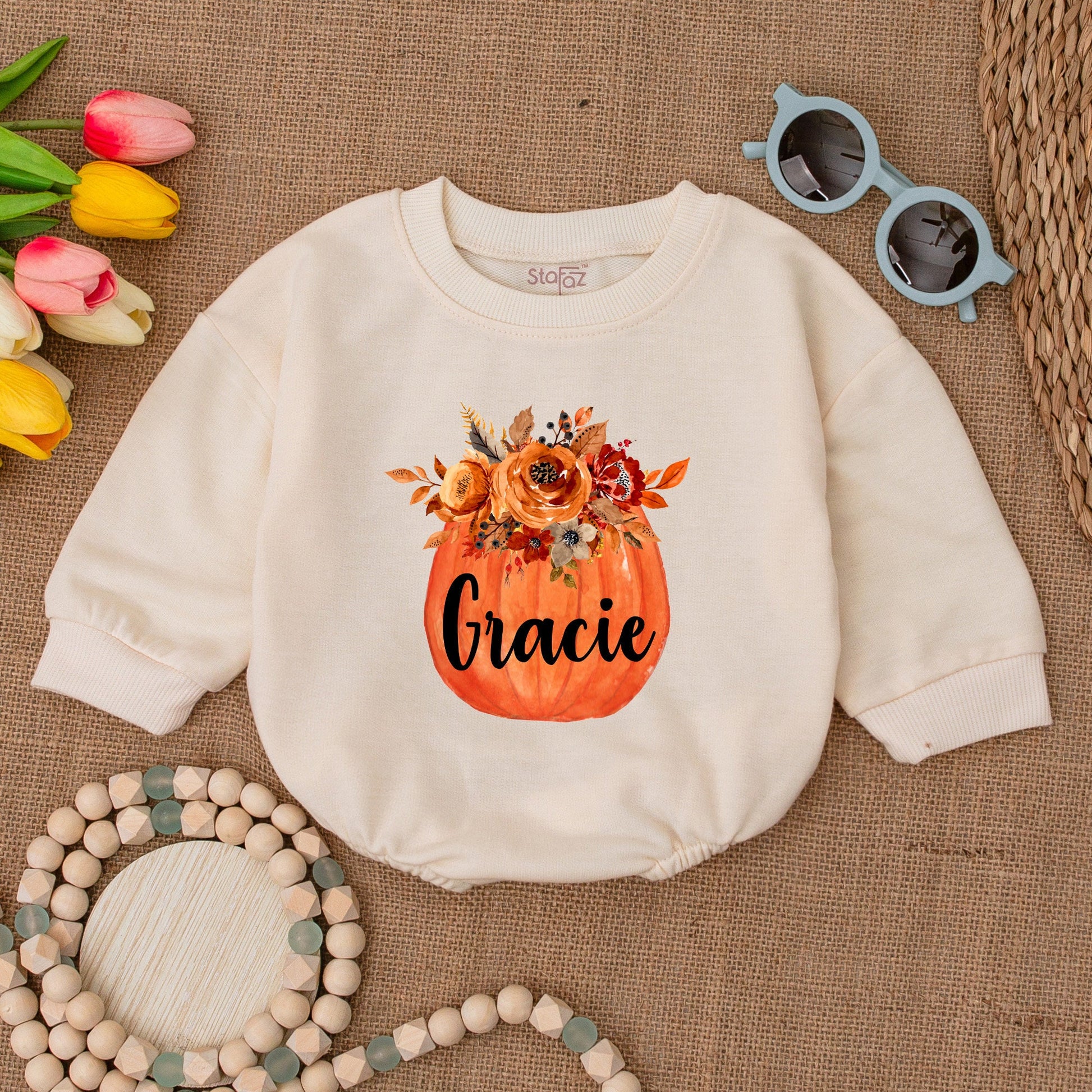 Adorable Pumpkin Baby Romper: Fall, Halloween, Thanksgiving Outfit