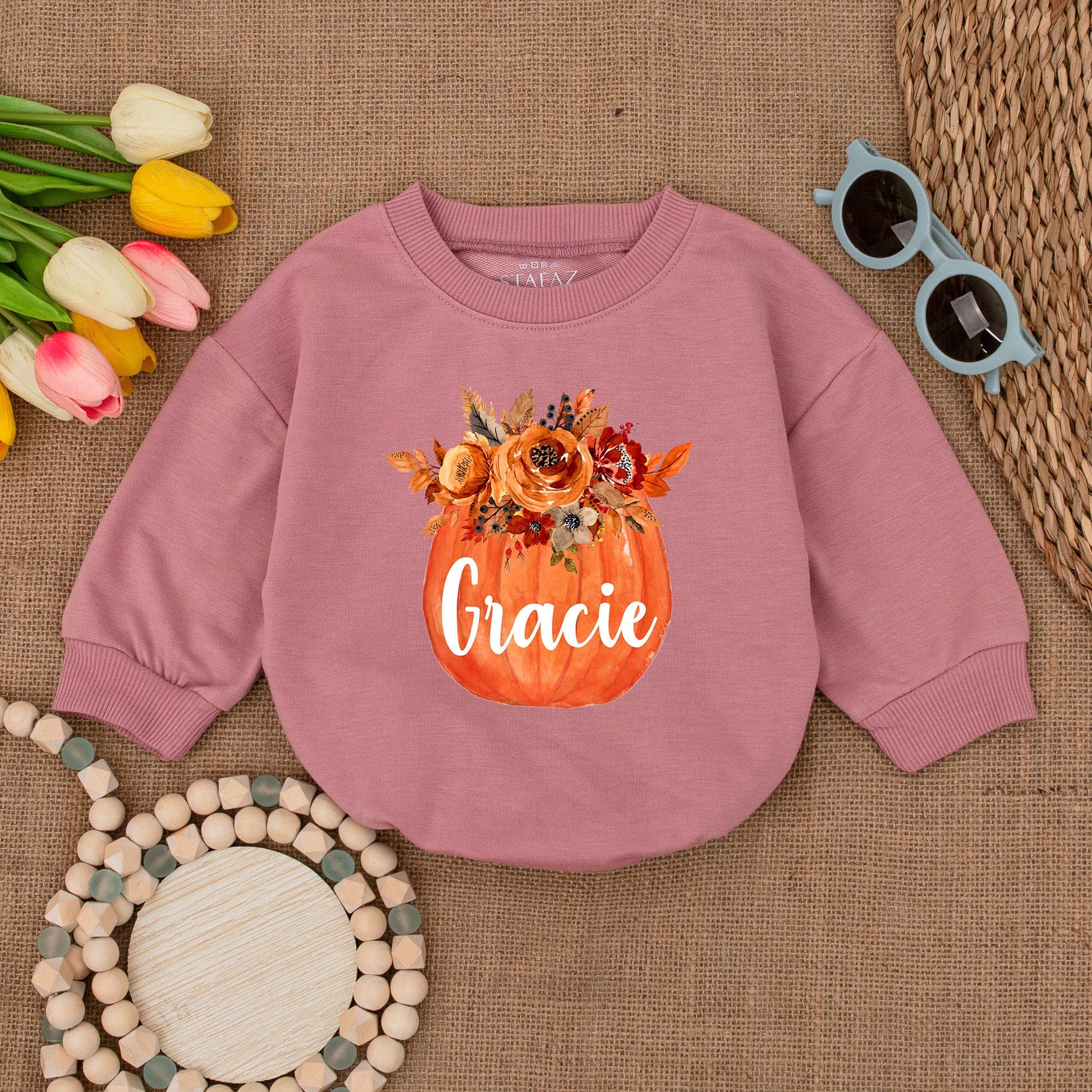 Adorable Pumpkin Baby Romper: Fall, Halloween, Thanksgiving Outfit
