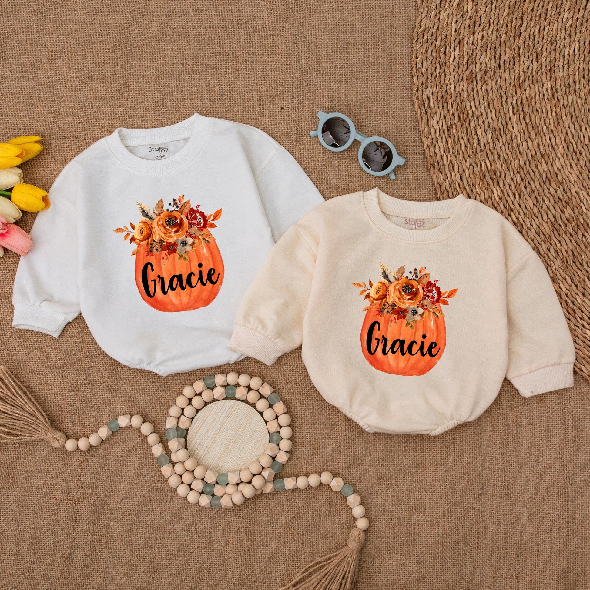 Adorable Pumpkin Baby Romper: Fall, Halloween, Thanksgiving Outfit