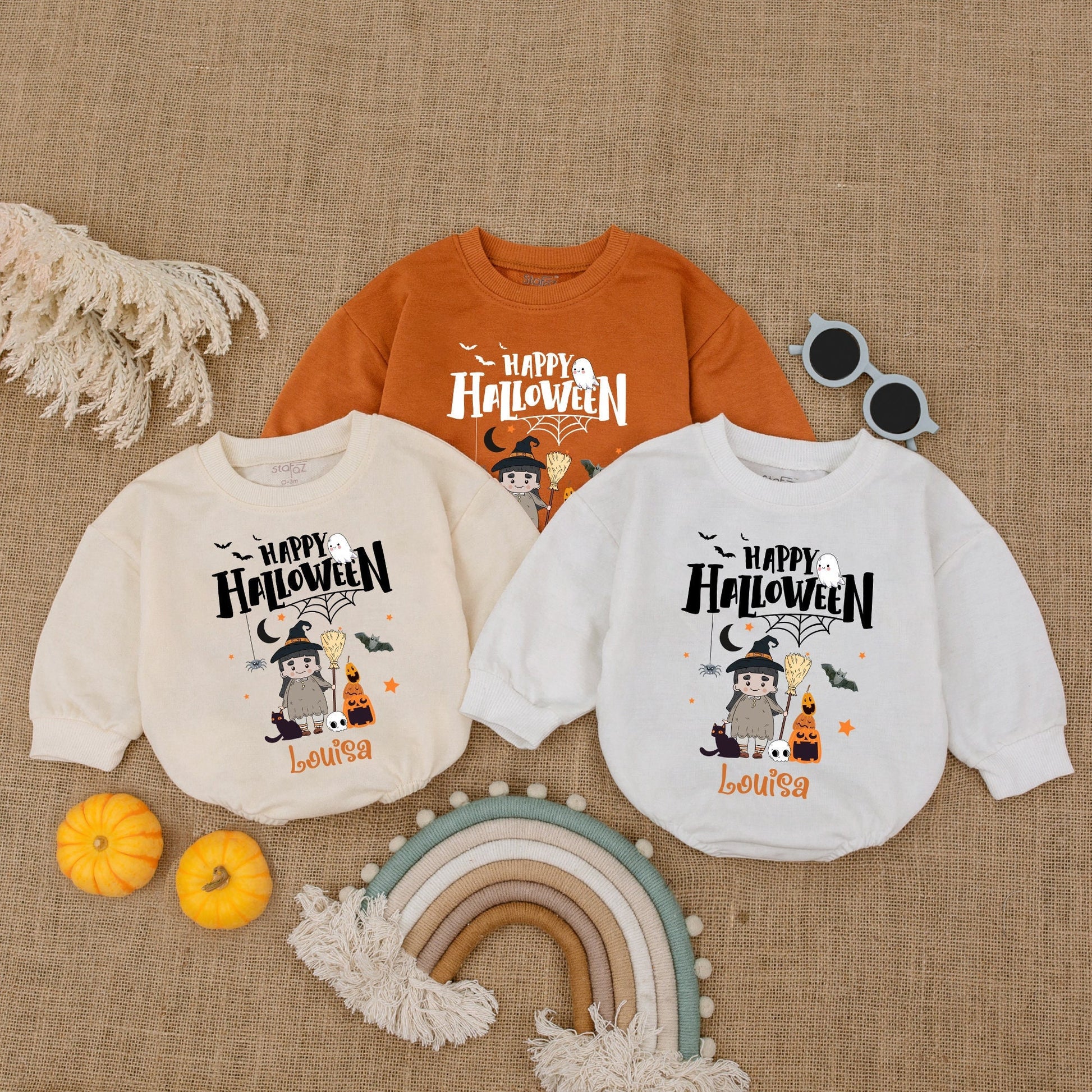 Halloween Baby Romper, Pumpkin Outfit, Gender Neutral Bodysuit Gift