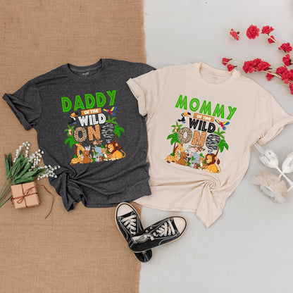 Safari Birthday Family Tees, Wild One Outfit, Jungle Party Shirts