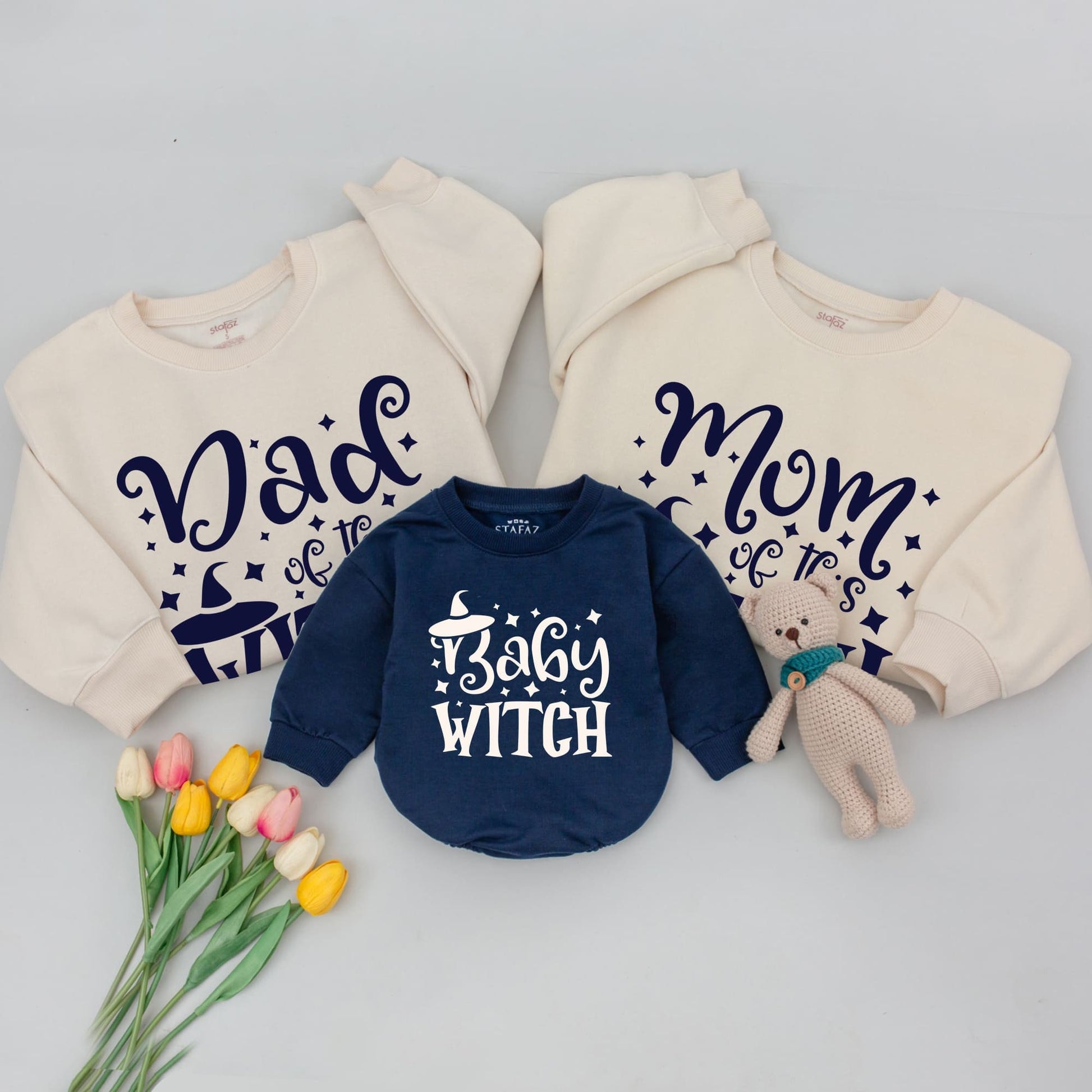 Matching Halloween Sweatshirt: Family, Mommy & Me, Witch & Wizard