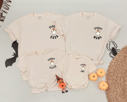 Spooky Family Halloween Shirts: Vintage Ghost & Personalized Outfit