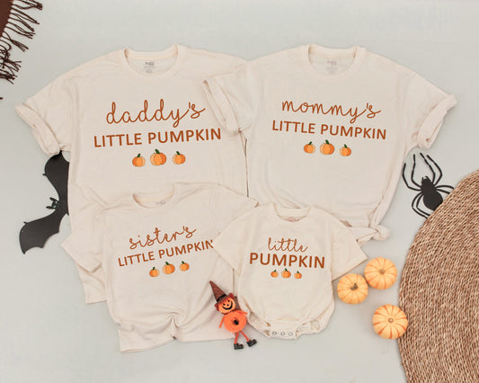 Retro Pumpkin Family Shirts, Fall Birthday Outfits, Mommy & Me