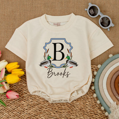 Mallard Duck Romper - Daddy's Hunting Buddy Baby Bodysuit