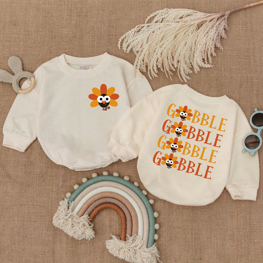 Pumpkin First Thanksgiving Romper – Adorable Baby Shower Gift