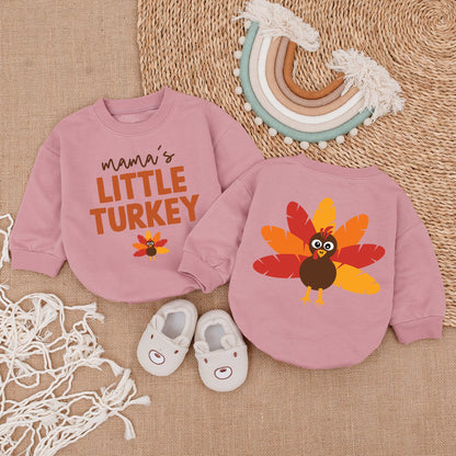 Thanksgiving Infant Romper - Baby Girl Outfit - First Holiday Gift