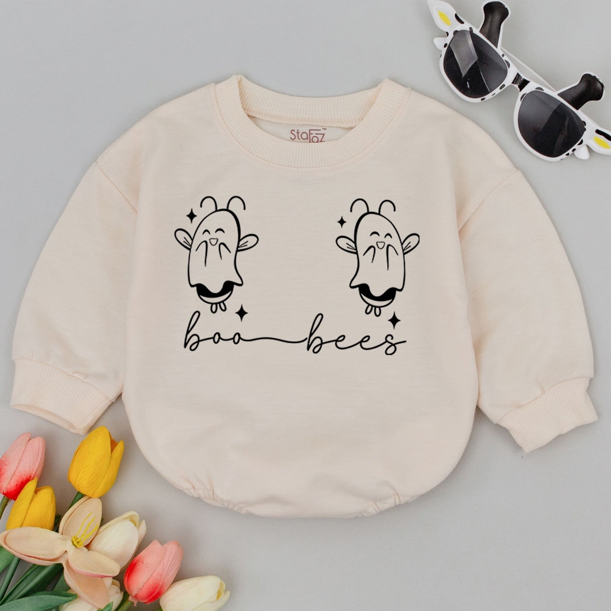 Boo Bees Halloween Romper: Cute Fall Outfit for Babies & Toddlers 
