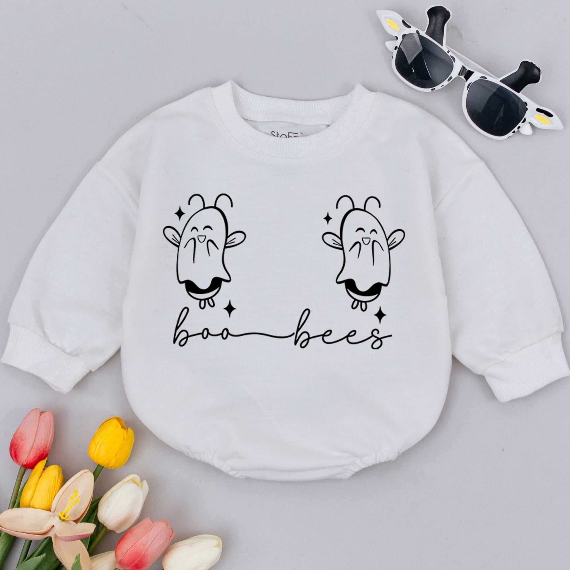 Boo Bees Halloween Romper: Cute Fall Outfit for Babies & Toddlers 