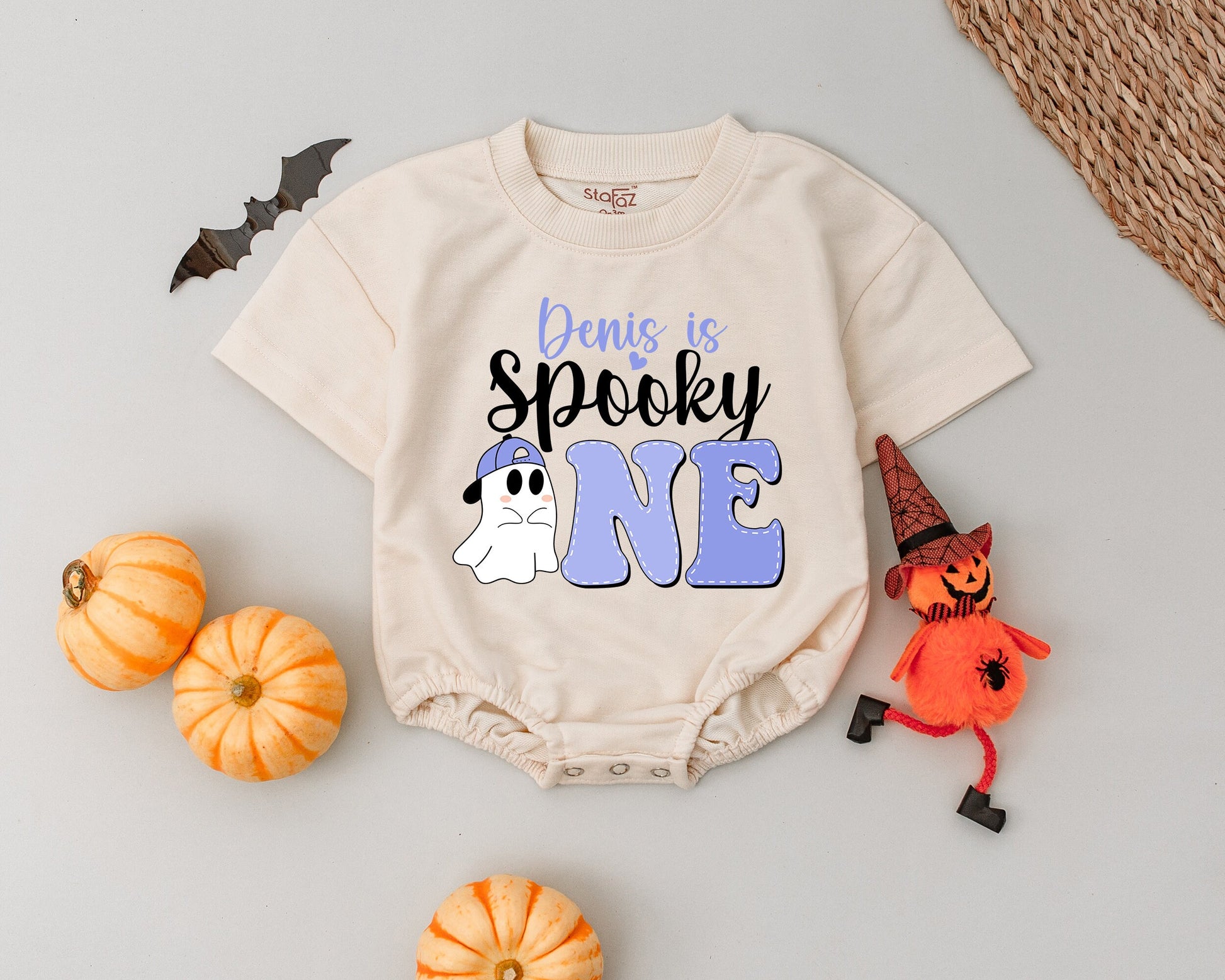 Spooky Vintage Halloween Romper - Baby's First Halloween Costume