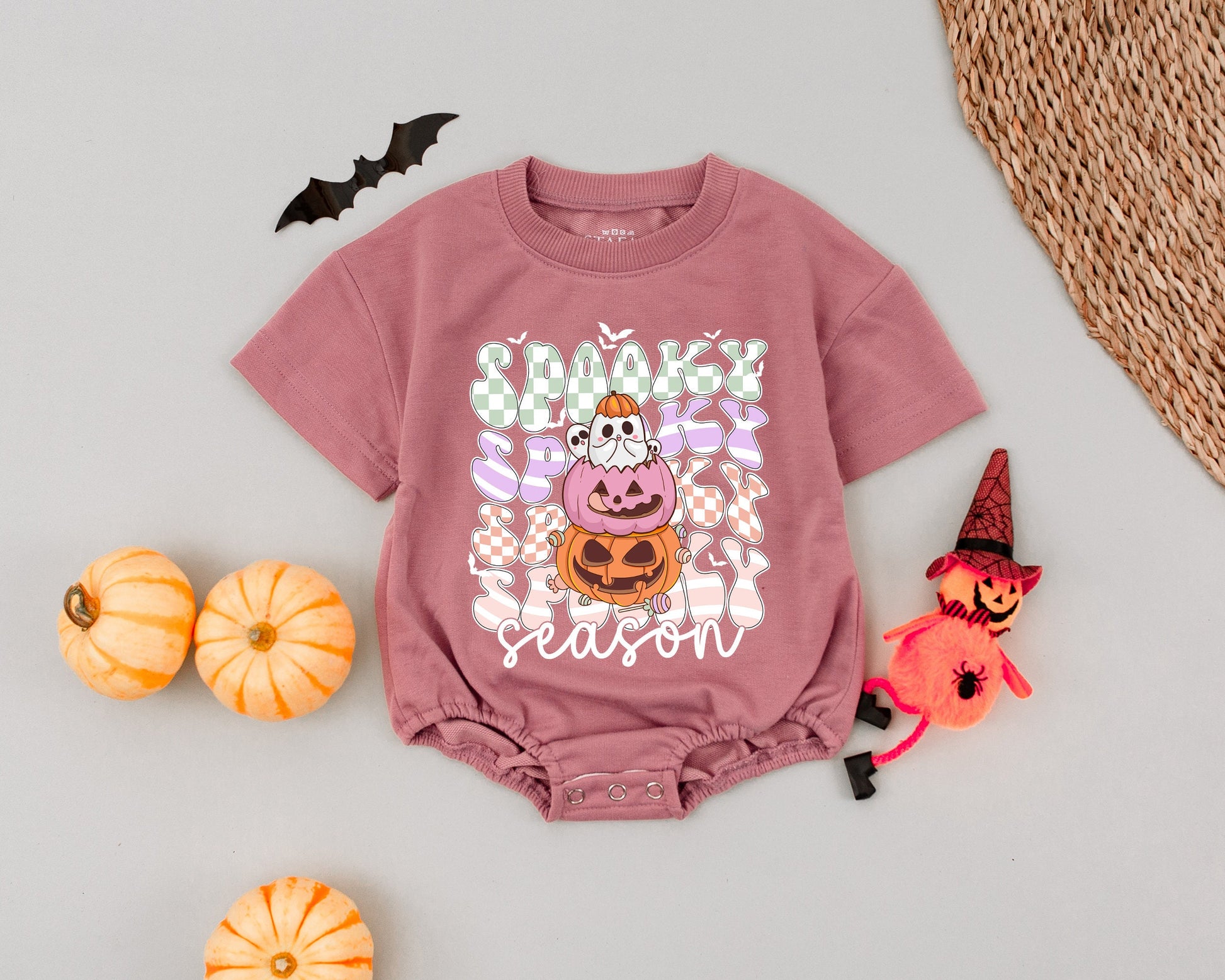 Baby's First Halloween Romper: Cute Pumpkin & Ghost Bodysuit