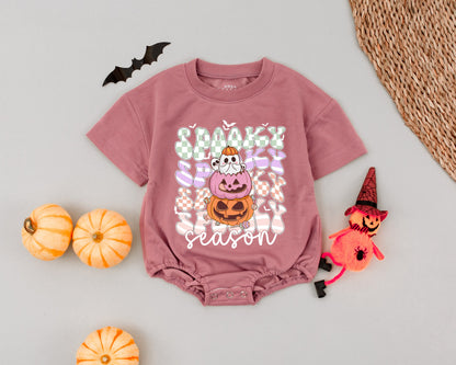 Baby's First Halloween Romper: Cute Pumpkin & Ghost Bodysuit