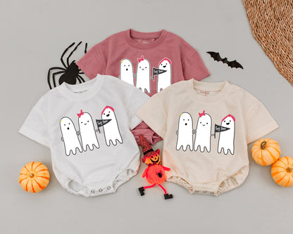 Spooky Boo Baby Romper: Halloween Ghost Outfit & Shower Gift