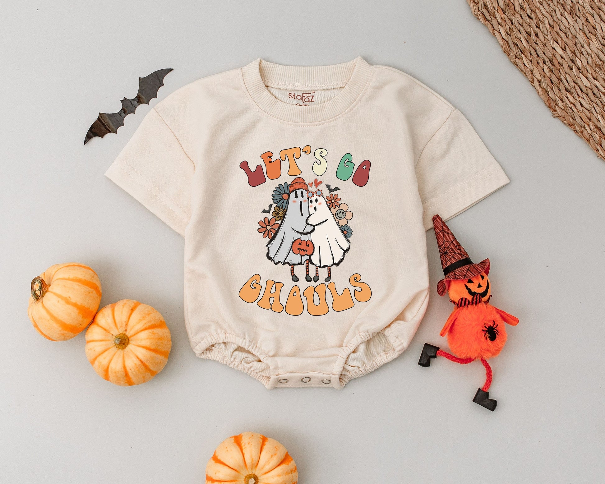 Retro Halloween Baby Romper – My First Spooky Season Outfit