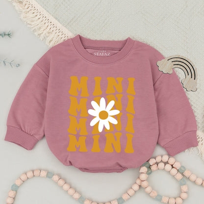 Retro Mama & Daughter Daisy Sweatshirt Set: Cute Matching Outfit