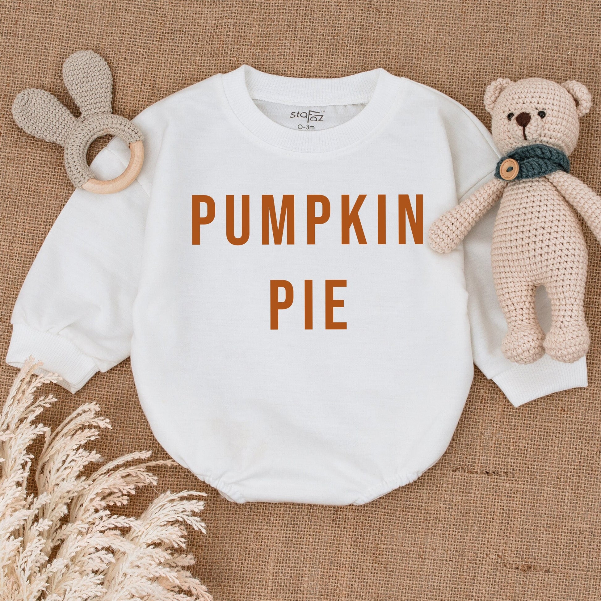 Pumpkin Bubble Romper - Baby Thanksgiving Outfit for Fall Festivities