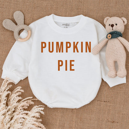 Pumpkin Bubble Romper - Baby Thanksgiving Outfit for Fall Festivities
