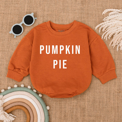Pumpkin Bubble Romper - Baby Thanksgiving Outfit for Fall Festivities