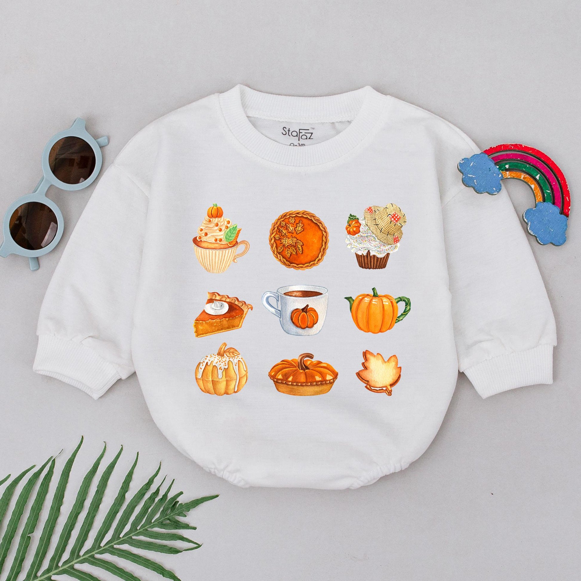Pumpkin Patch Romper: Retro Thanksgiving Outfit, Fall Baby Clothes, Baby Shower Gift, Autumn Newborn Bodysuit, Cozy Pumpkin Spice Design (Girls) 139 chars