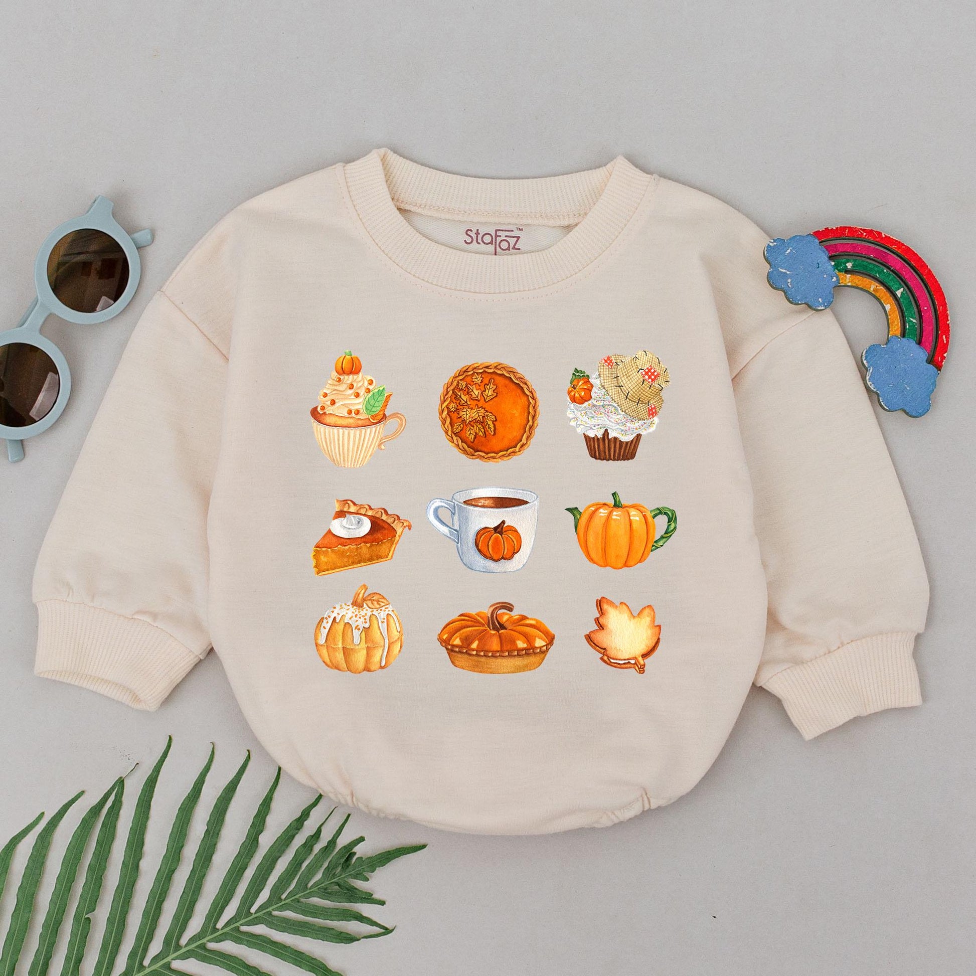 Pumpkin Patch Romper: Retro Thanksgiving Outfit, Fall Baby Clothes, Baby Shower Gift, Autumn Newborn Bodysuit, Cozy Pumpkin Spice Design (Girls) 139 chars