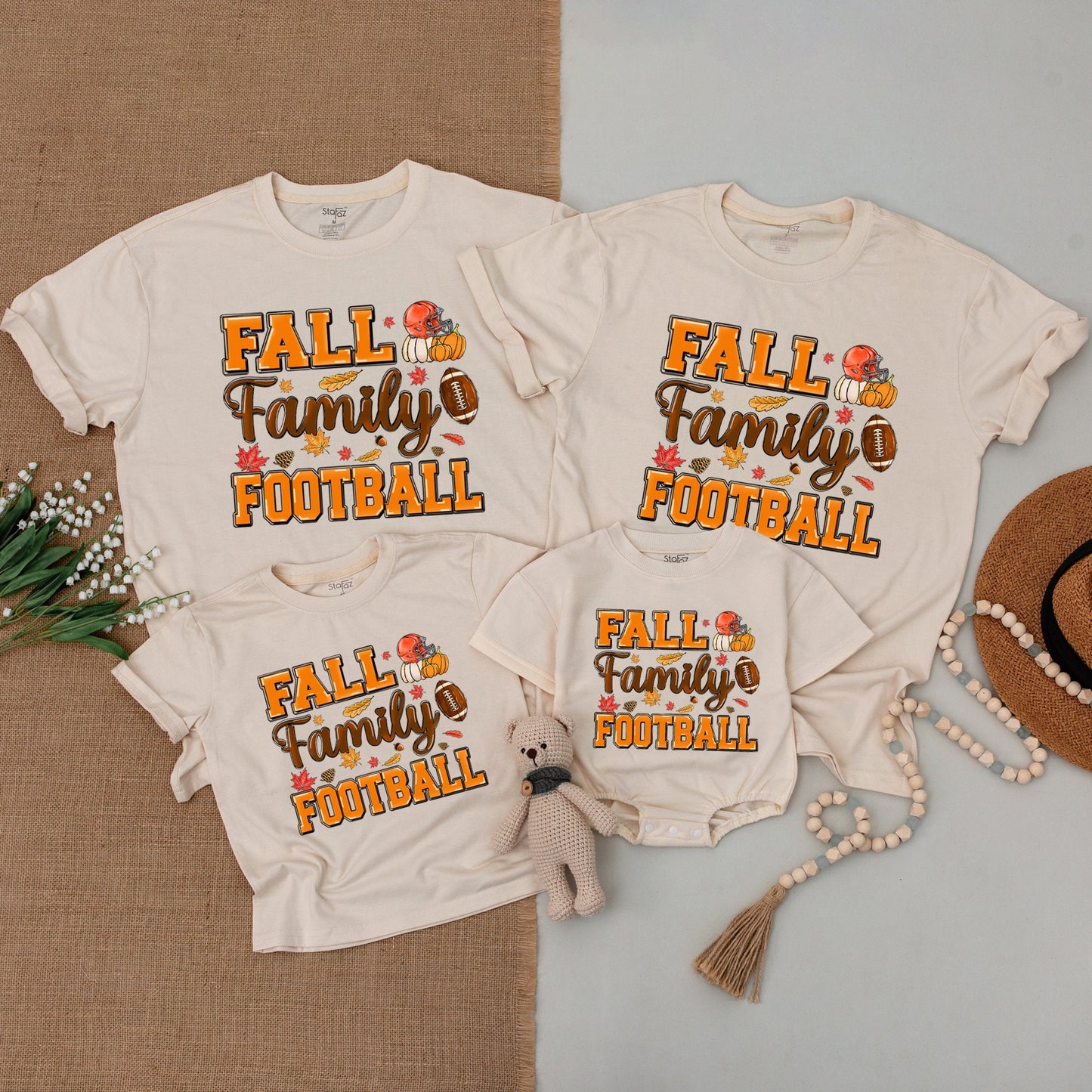 Family Football Outfits: Perfect Fall Season Baby & Adult Tees