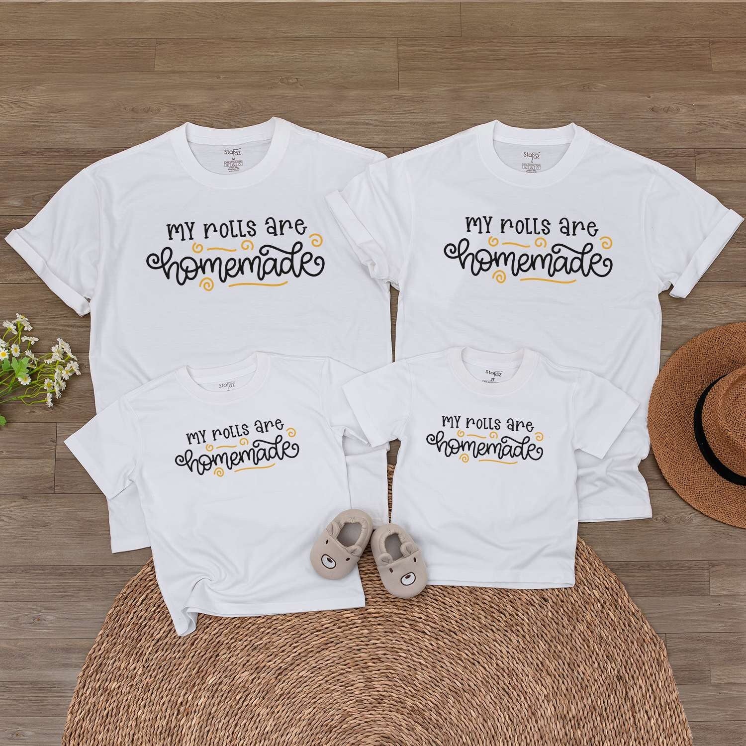 Retro Baby Romper & Tee: Funny Thanksgiving & Fall Clothing