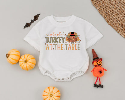 Adorable Thanksgiving Baby Romper: First Holiday Outfit & Gift