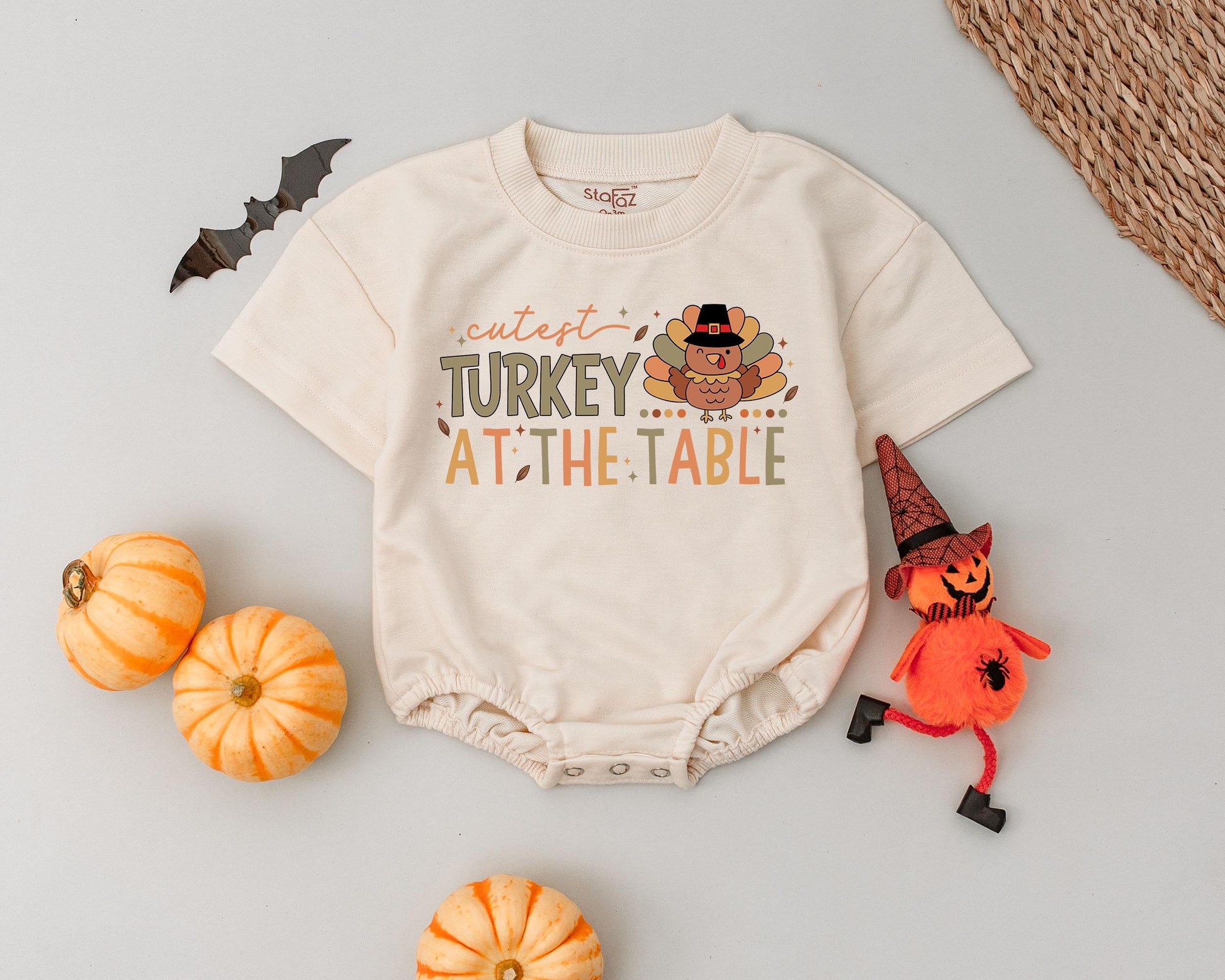 Adorable Thanksgiving Baby Romper: First Holiday Outfit & Gift