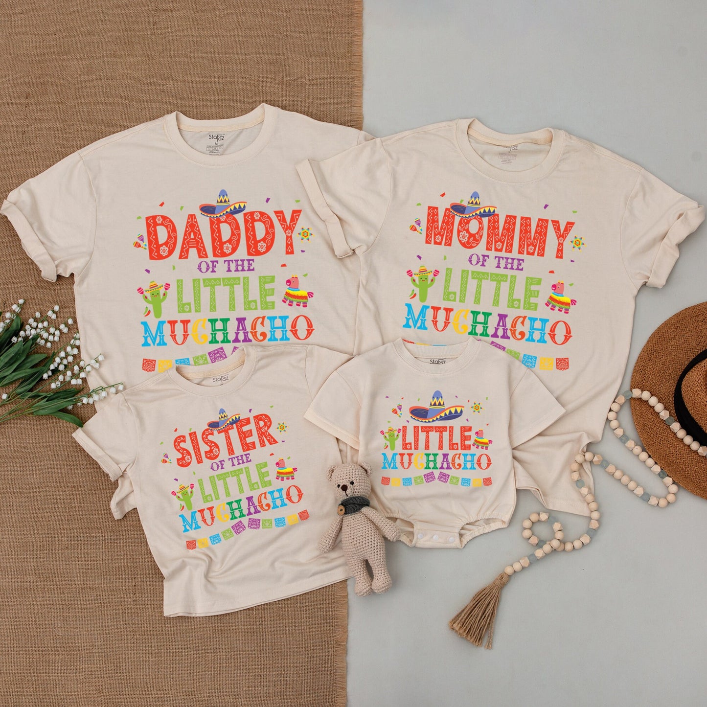 Fiesta Birthday Outfit - Personalized Baby & Family Matching Set