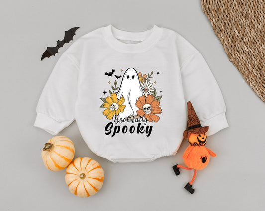 Adorable Ghost Baby Romper - 1st Halloween Outfit for Boys & Girls
