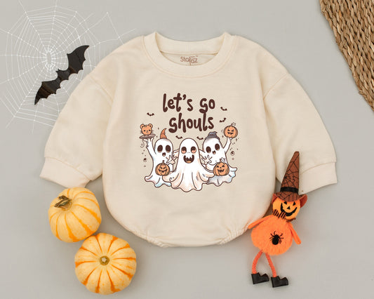 Ghost Baby Boo Romper: First Halloween Costume for Infants