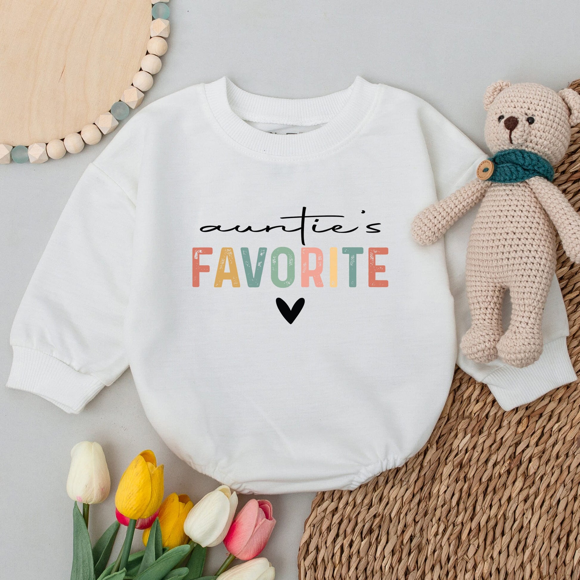 Custom Aunt Sweatshirt Set: Niece & Nephew Matching Crewnecks